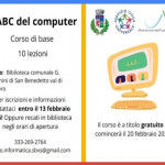 San Benedetto Vds. “L’ABC del Computer” Corso base gratuito di 10 lezioni. Iscrizioni entro il 13 febbraio