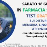 San Benedetto Val di Sambro. Test GRATUITO dei disturbi cognitivi sabato 18 gennaio presso la Farmacia Speghini