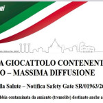 Allerta su un giocattolo contenente amianto: richiamo per un prodotto destinato anche al mercato italiano