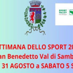 A San Benedetto Val di Sambro una settimana dedicata allo sport. Dal 31 agosto al 5 settembre